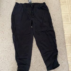 Eileen Fisher black ankle pant NWT size L